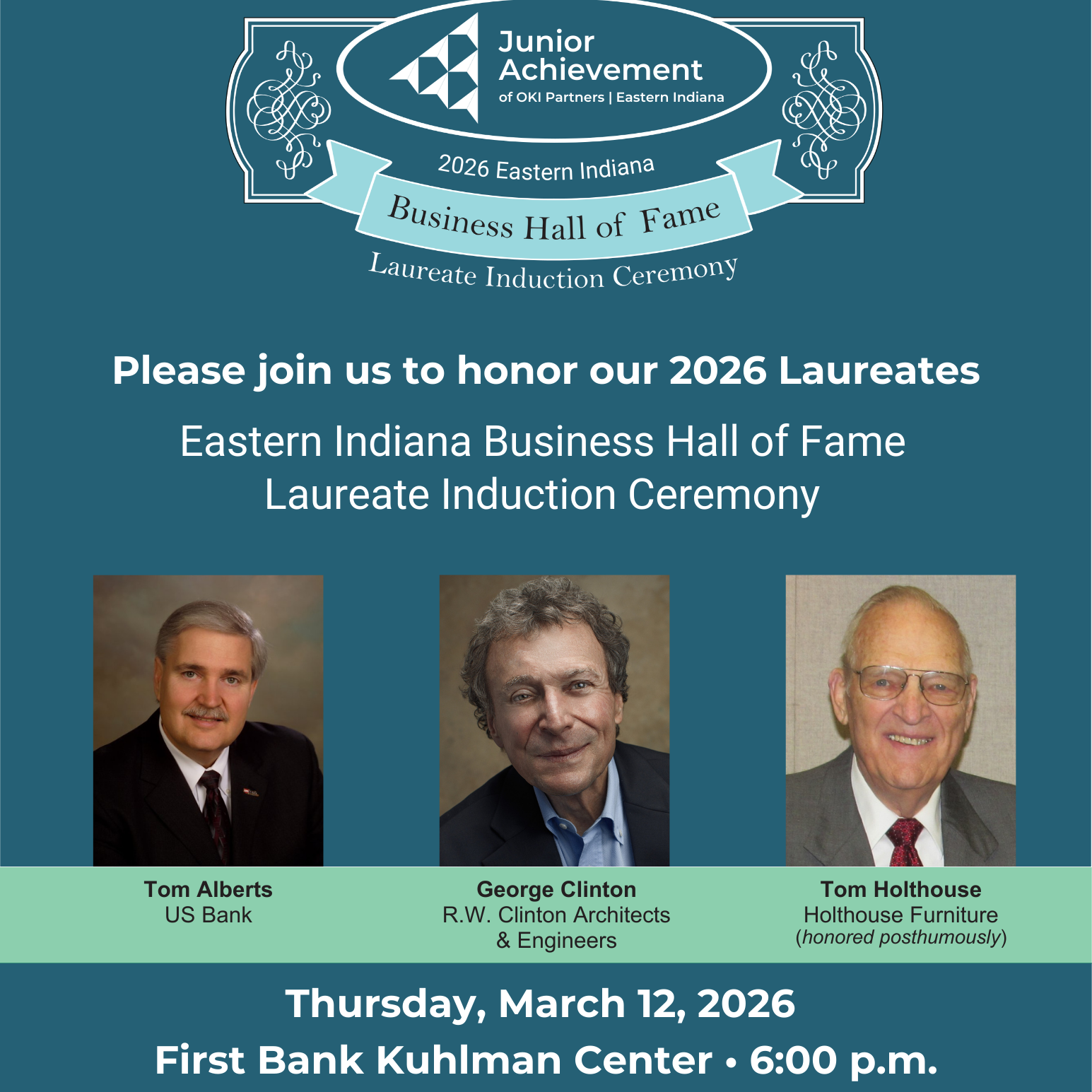 2026 Eastern Indiana Business Hall of Fame - logo